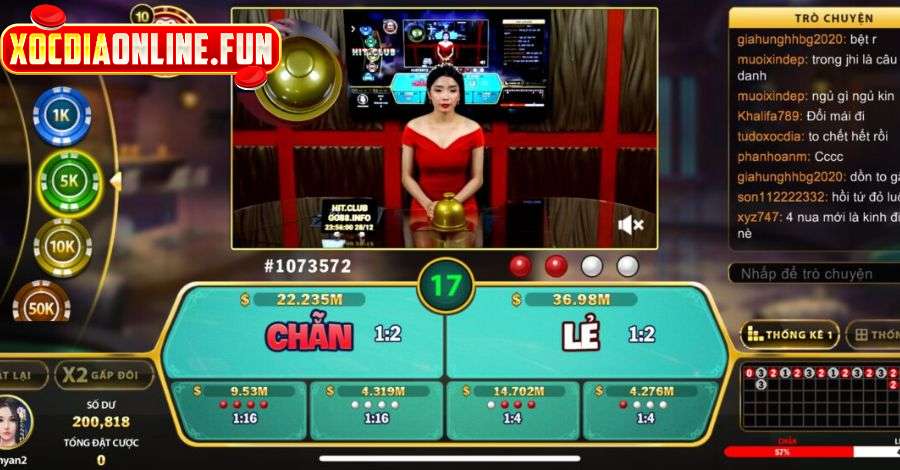 Xóc Đĩa live stream hiển thị toàn bộ quá trình chơi thông qua video phát trực tiếp